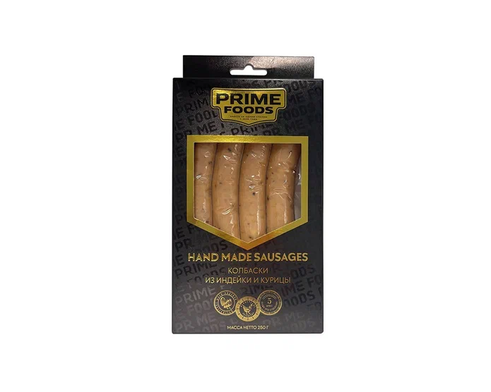 Колбаски из индейки и курицы