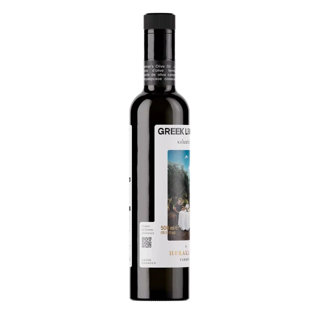 Масло оливковое нерафинированное (Extra virgin olive oil), 500 мл*6, ст/б., GREEK LEGEND Kολεκτίβα