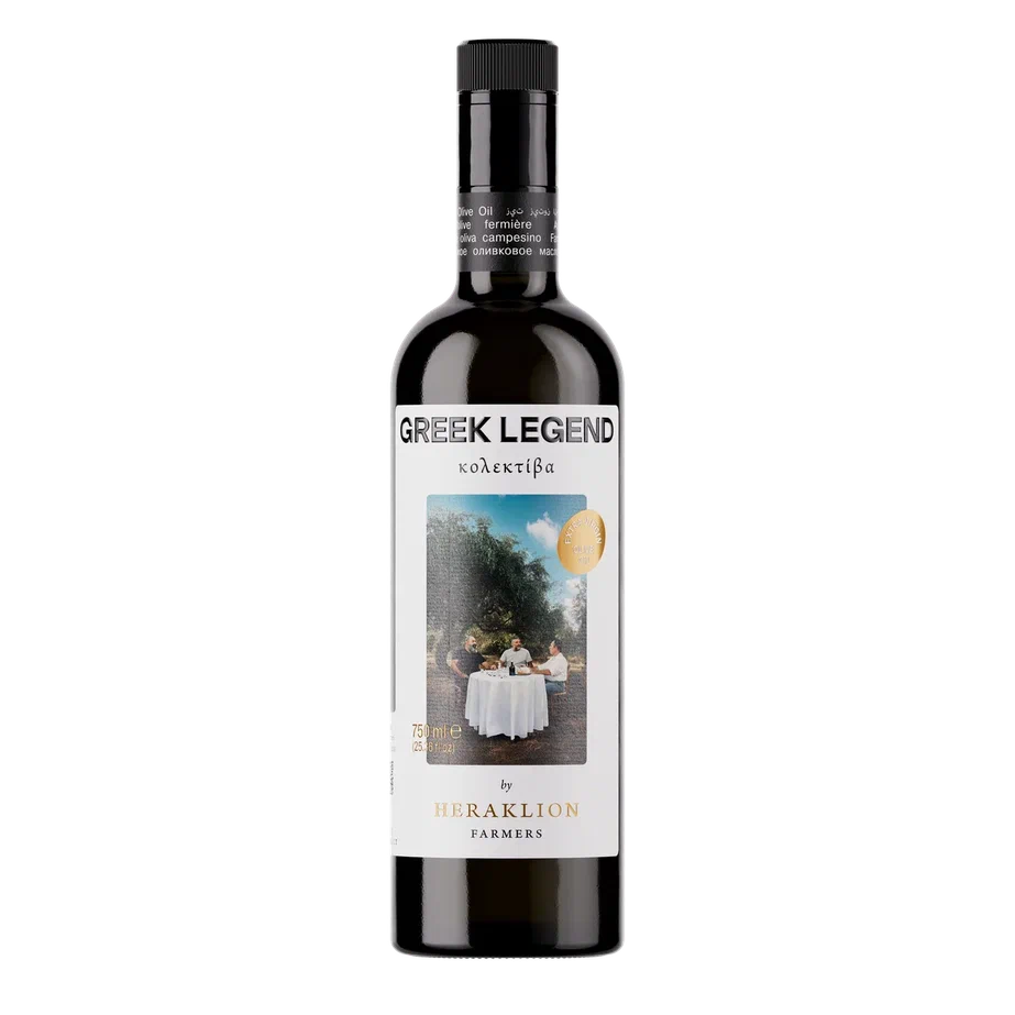 Масло оливковое нерафинированное (Extra virgin olive oil), 750 мл*6, ст/б., GREEK LEGEND Kολεκτίβα