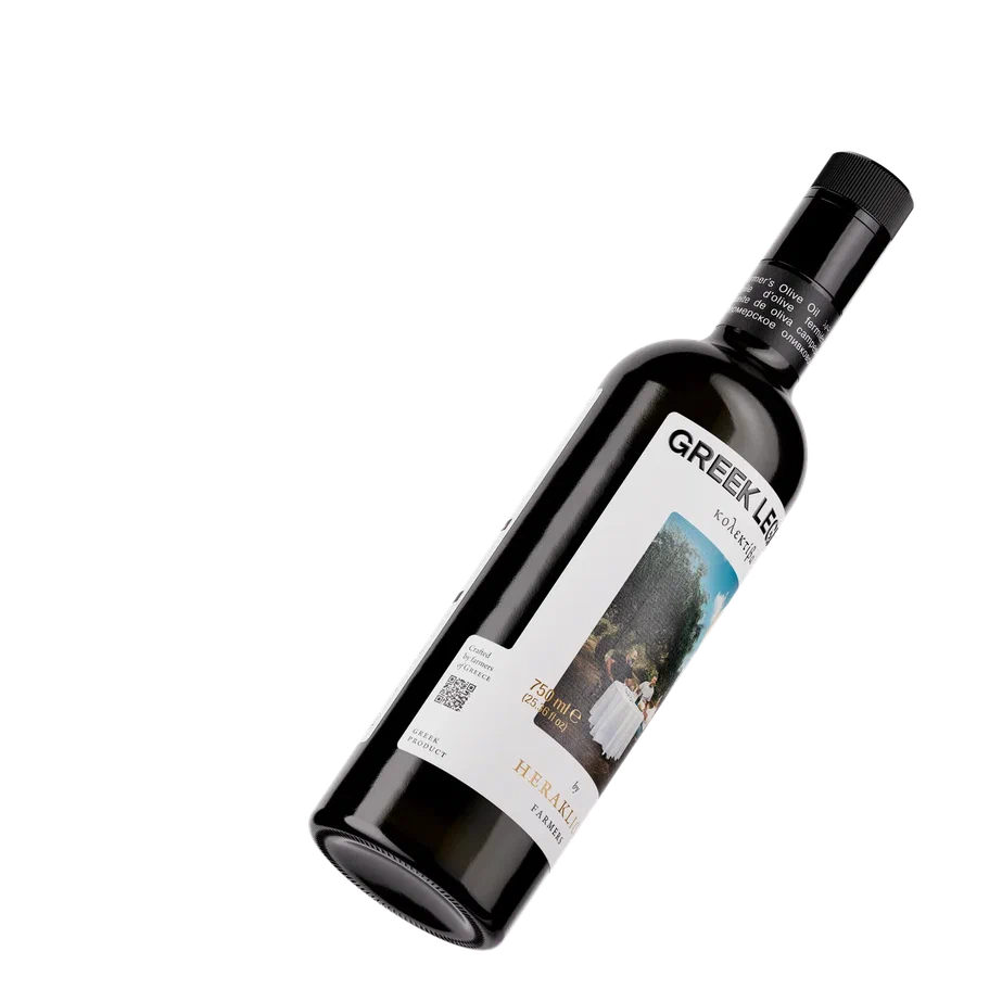 Масло оливковое нерафинированное (Extra virgin olive oil), 750 мл*6, ст/б., GREEK LEGEND Kολεκτίβα