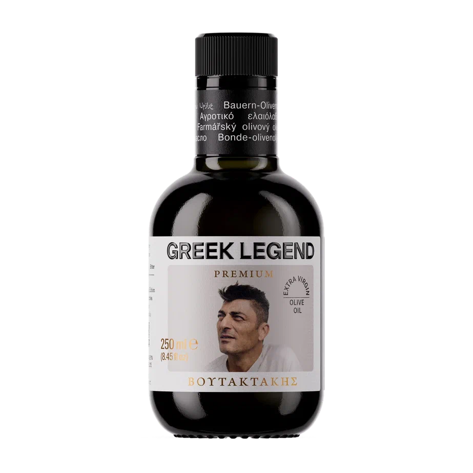 Масло оливковое нерафинированное (Extra virgin), Voutaktakis, 250 мл*6,ст/б., GREEK LEGEND PREMIUM