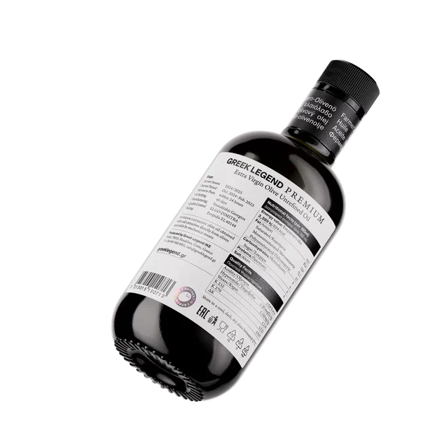 Масло оливковое нерафинированное (Extra virgin), Voutaktakis, 500 мл*6, ст/б., GREEK LEGEND PREMIUM