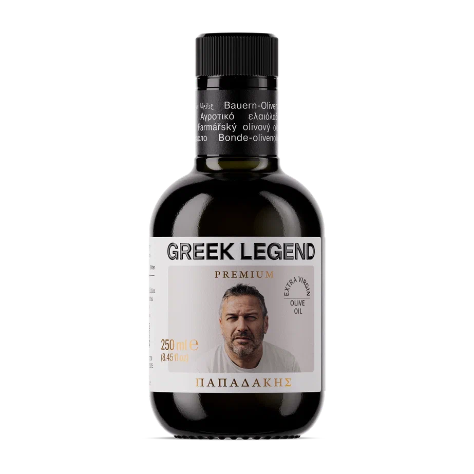Масло оливковое нерафинированное (Extra virgin), Papadakis, 250 мл*6,ст/б., GREEK LEGEND PREMIUM