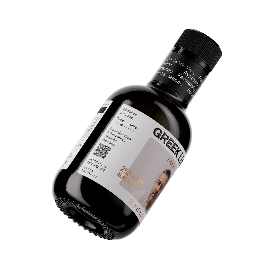 Масло оливковое нерафинированное (Extra virgin), Papadakis, 250 мл*6,ст/б., GREEK LEGEND PREMIUM