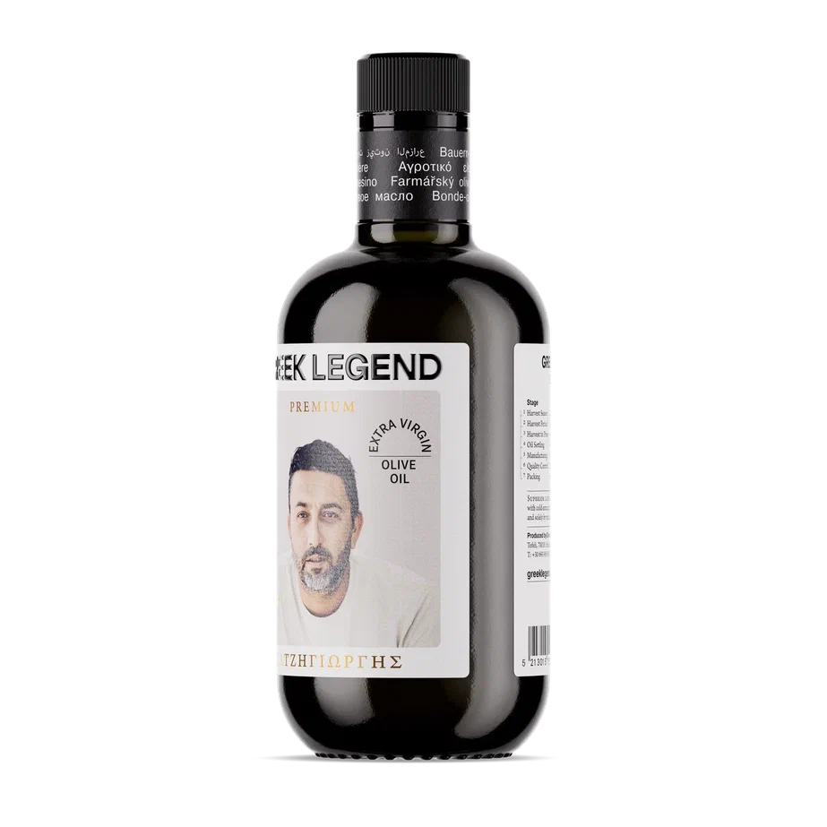 Масло оливковое нерафинированное (Extra virgin), Chatzigeorgiou, 500 мл*6,ст/б, GREEK LEGEND PREMIUM
