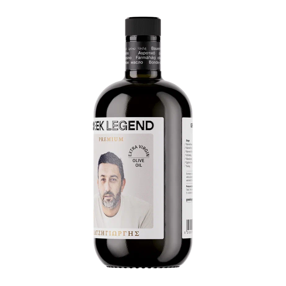 Масло оливковое нерафинированное (Extra virgin), Chatzigeorgiou, 750 мл*6,ст/б, GREEK LEGEND PREMIUM