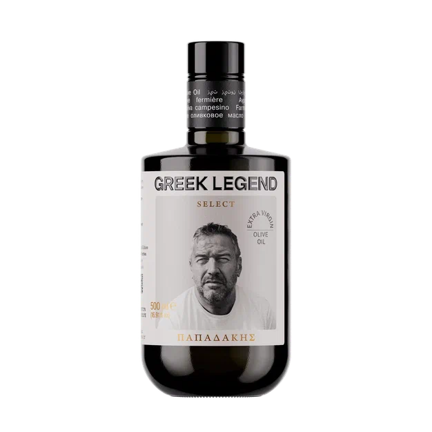 Масло оливковое нерафинированное (Extra virgin), Papadakis, 500 мл*6,ст/б., GREEK LEGEND SELECT