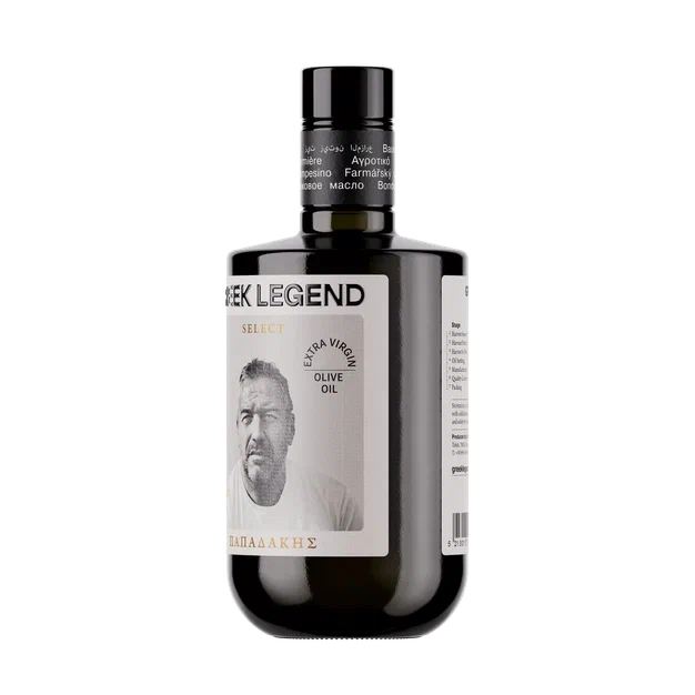 Масло оливковое нерафинированное (Extra virgin), Papadakis, 500 мл*6,ст/б., GREEK LEGEND SELECT